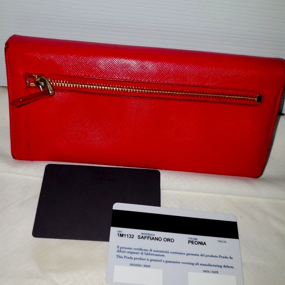PRADA  Rare Authentic bifold Leather long Wallet - Picture 15 of 16